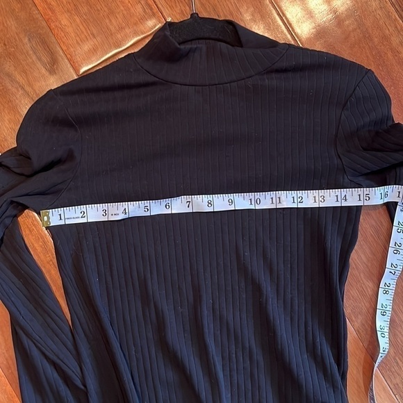GAP black long sleeved mock turtle neck body suit size small - Picture 6 of 7